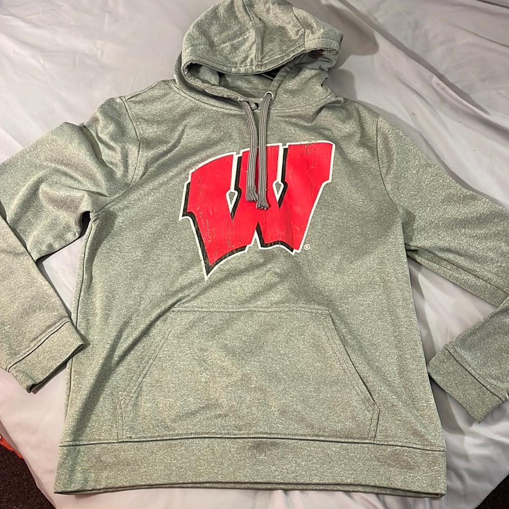 Grey Wisconsin JAmerica Hoodie